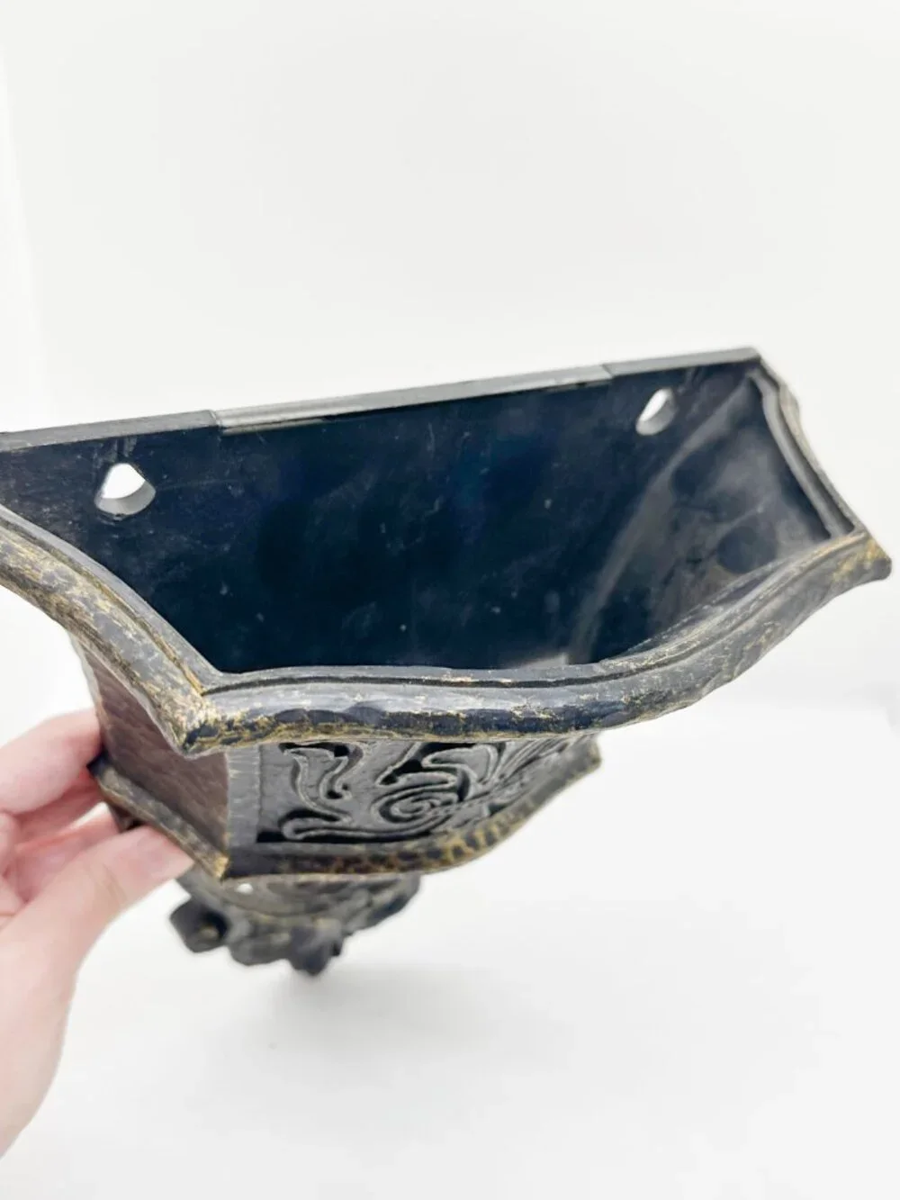 Vintage Burwood Gothic Wall Planter Witchy Whimsigoth